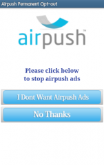 AirPush Permanent  Opt-Out スクリーンショット